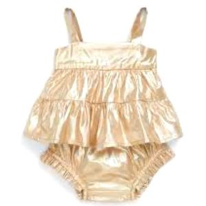 NEW Metallic 2-Piece Set 6-12 Months